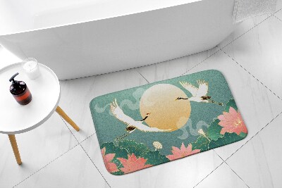 Tepih za kopalnico Rože ptic
