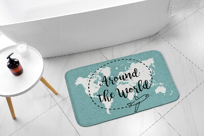 Tepih za kopalnico Zemljevid sveta