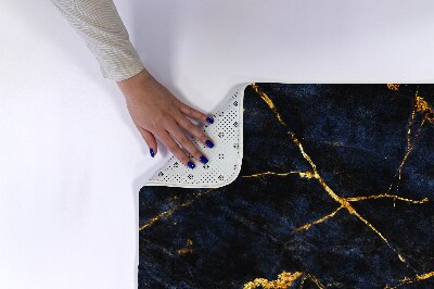 Tepih za kopalnico Mornarsko modri marmor