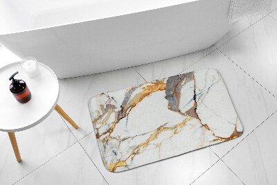 Tepih za kopalnico Beli marmor