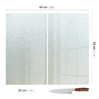 Velika deska za rezanje z dvojno polprosojno površino