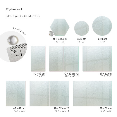 Velika kuhinjska deska pravokotna polprosojna