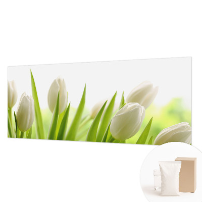 Fototapeta po meri z motivom belih tulipanov
