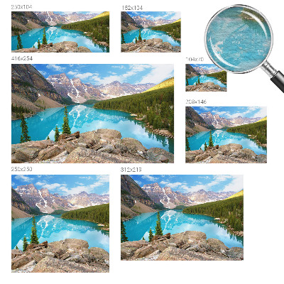 Fototapeta za spalnico Modro jezero