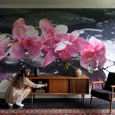 Flis fototapeta za otroško sobo z motivom cvetlične elegance