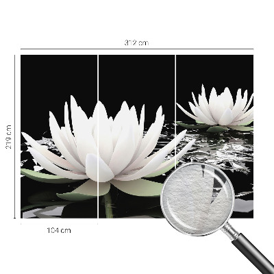 Visokokakovostna fototapeta Vodne rože