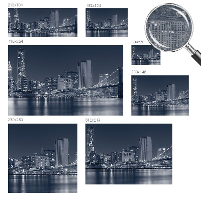 Tiskana fototapeta flis Nočno mesto