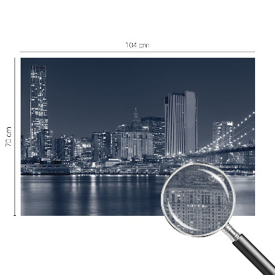 Tiskana fototapeta flis Nočno mesto