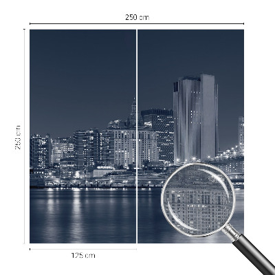 Tiskana fototapeta flis z motivom nočnega mesta
