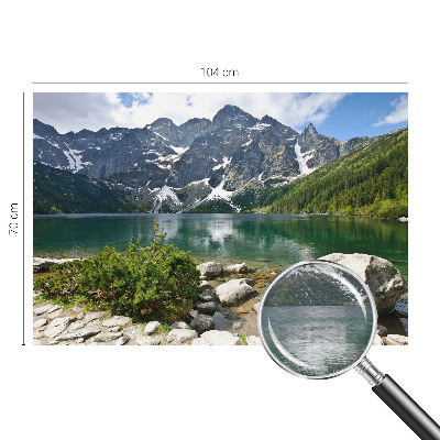 Flis fototapeta za otroško sobo z motivom gorskega jezera