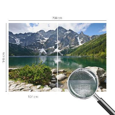 Flis fototapeta za otroško sobo z motivom gorskega jezera