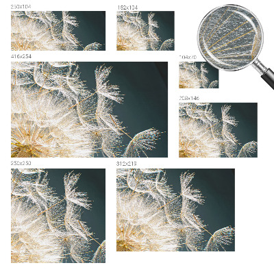 Moderna fototapeta z motivom regrata, ki poudarja lahkotnost