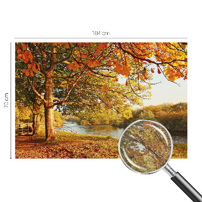Dekorativna fototapeta z motivom jeseni ob obali