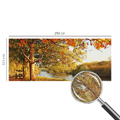 Dekorativna fototapeta z motivom jeseni ob obali