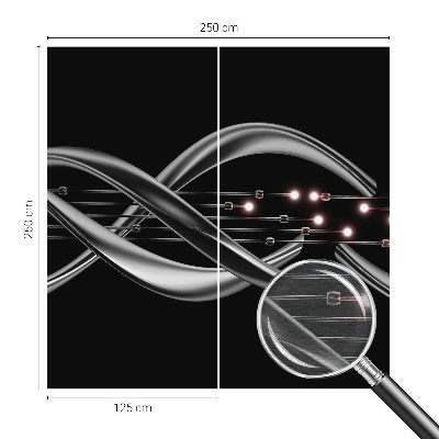 Stenska dekoracija fototapeta s pletenim vzorcem