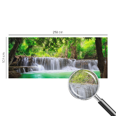 Fototapeta za spalnico z motivom gozdnega slapa