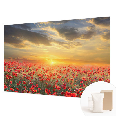 Foto tapeta z motivom makovega polja