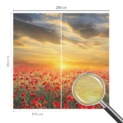 Foto tapeta z motivom makovega polja