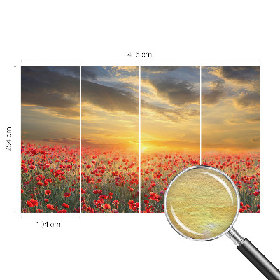 Foto tapeta z motivom makovega polja