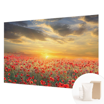 Foto tapeta z motivom makovega polja
