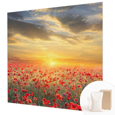 Foto tapeta z motivom makovega polja