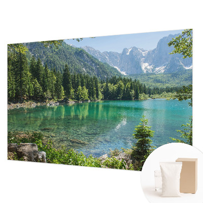 Stenska fototapeta flis z motivom zelenega jezera