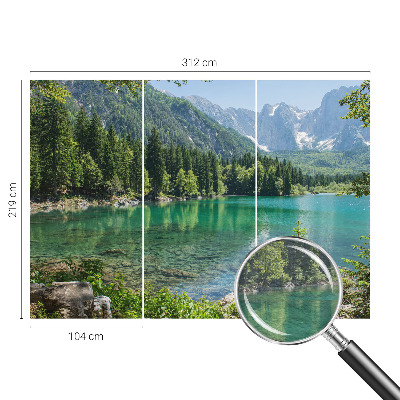 Stenska fototapeta flis Zeleno jezero
