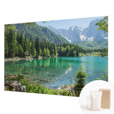 Stenska fototapeta flis z motivom zelenega jezera