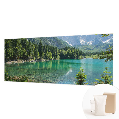 Stenska fototapeta flis z motivom zelenega jezera