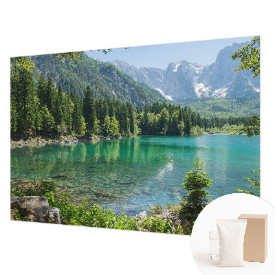 Stenska fototapeta flis z motivom zelenega jezera
