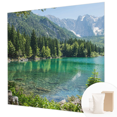 Stenska fototapeta flis z motivom zelenega jezera