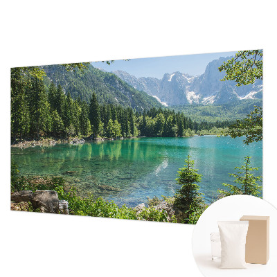 Stenska fototapeta flis z motivom zelenega jezera