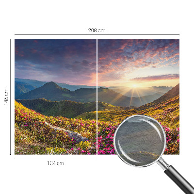 Netkana fototapeta z motivom gorske panorame