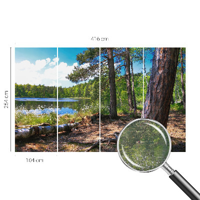 Fototapeta za dnevno sobo z motivom gozdne pokrajine