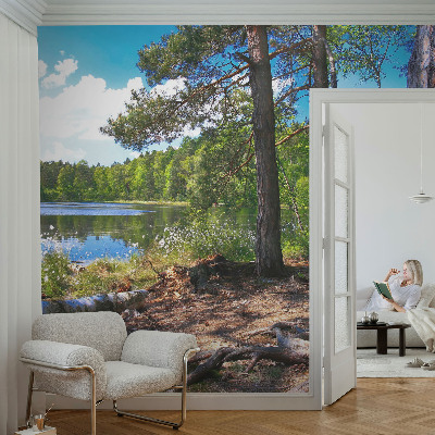 Fototapeta za dnevno sobo z motivom gozdne pokrajine