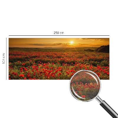 Flis fototapeta za otroško sobo Makovo polje