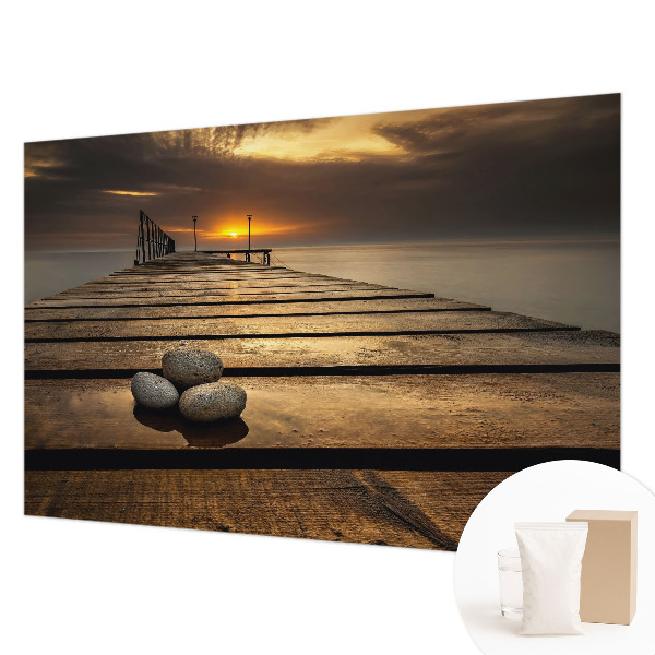 Netkana fototapeta z motivom sončnega zahoda