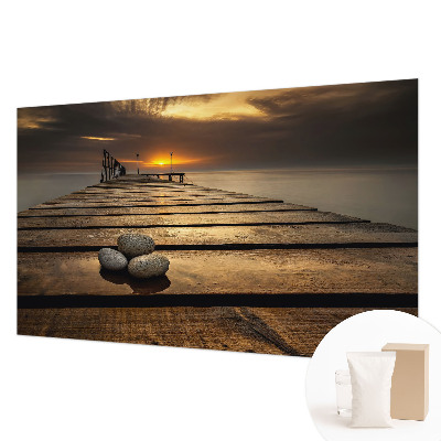 Netkana fototapeta z motivom sončnega zahoda