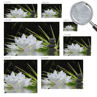 Stenska fototapeta flis z motivom meditacije z lilijami