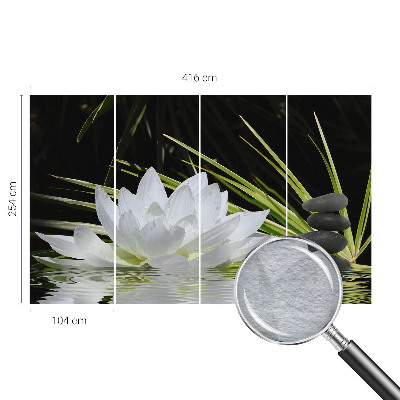 Stenska fototapeta flis z motivom meditacije z lilijami
