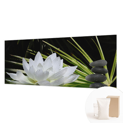 Stenska fototapeta flis z motivom meditacije z lilijami
