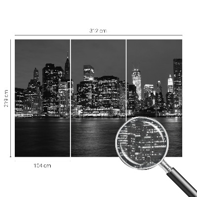 Moderna fototapeta Nočna metropola