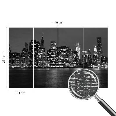 Moderna fototapeta Nočna metropola