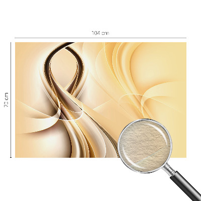 Stenska dekoracija fototapeta z motivom valovitih črt