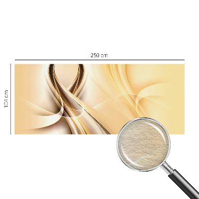 Stenska dekoracija fototapeta z motivom valovitih črt