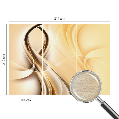 Stenska dekoracija fototapeta Valovite črte