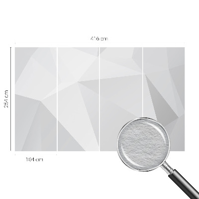 Netkana fototapeta s sivimi trikotniki