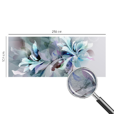 Flis fototapeta za otroško sobo z motivom cvetlične abstrakcije