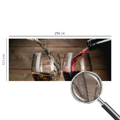 Visokokakovostna fototapeta z motivom kozarcev vina