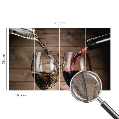 Visokokakovostna fototapeta Kozarci vina